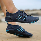 Blaue Aquapop-Wasserschuhe