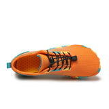 Orangefarbene Aquafun-Wasserschuhe