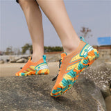 Orangefarbene Aquafun-Wasserschuhe