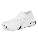 Weiße Aquasoft-Strandschuhe